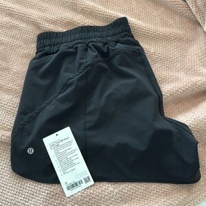 Women's Black Lululemon Track That MR 5" Short